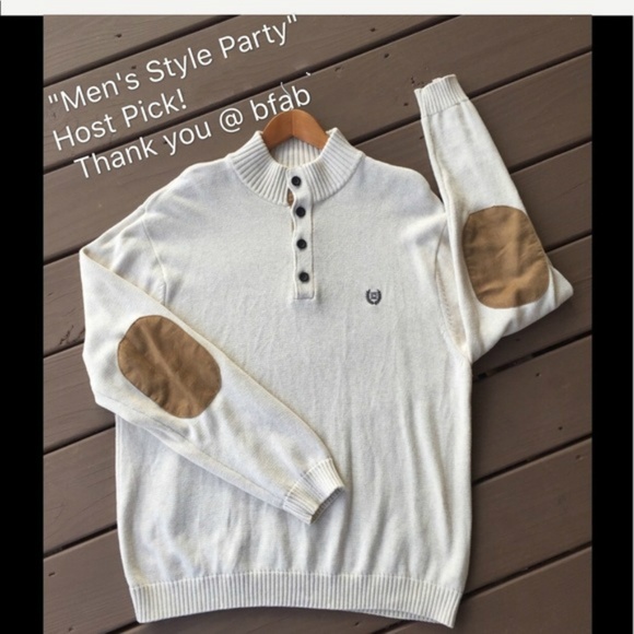 Chaps Other - Chaps Men’s Elbow Patch Sweater Size XL